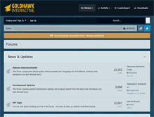 Tablet Screenshot of goldhawkinteractive.com